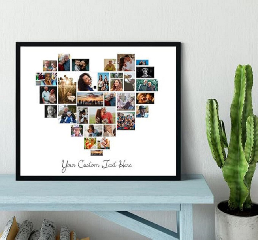  Suprise Heart Shape Customized Photo Frame