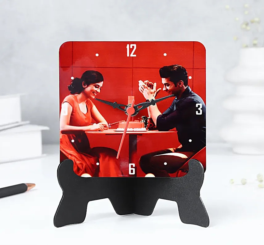 Personalized Table Clock for Couples