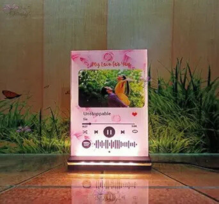 Customized Acrylic Led Printed Acrylic Spotify Plaque