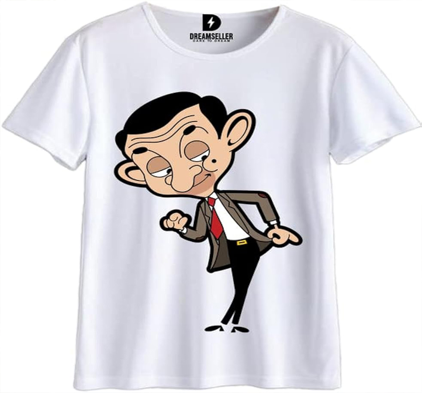  Cotton t-shirt Logo cartoon Mrs. bean