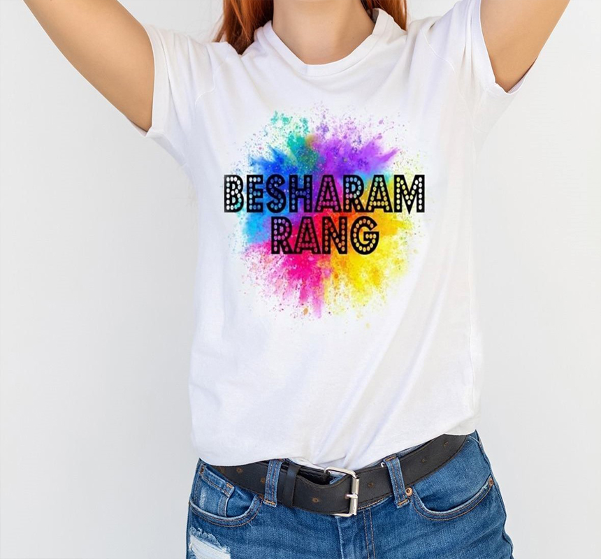 Personalized Holi t shirt cotton