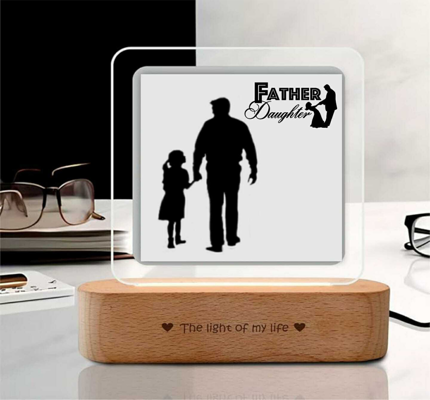 Dad With Me Text Add Dad Acrylic Plaque Frame
