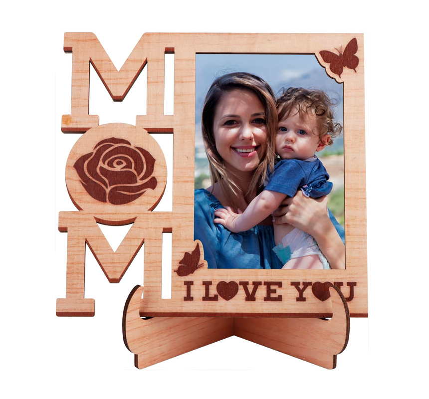 Personalised photo wooden frame mother day