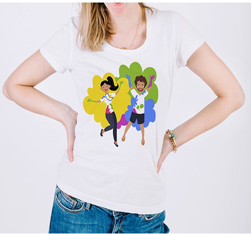 Customized Holi Print T- Shirt