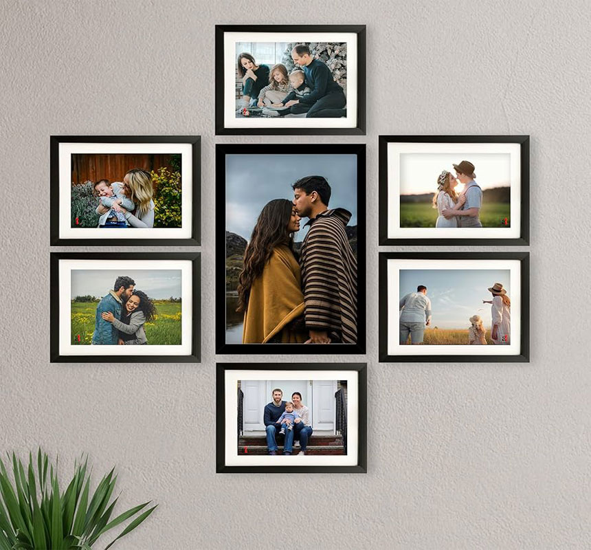 Black Wall Photo Frames