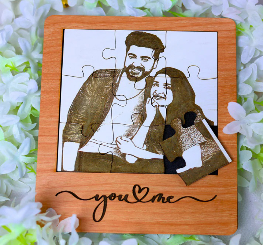 Personalized Wooden Jigsaw Puzzle Loving Crafts