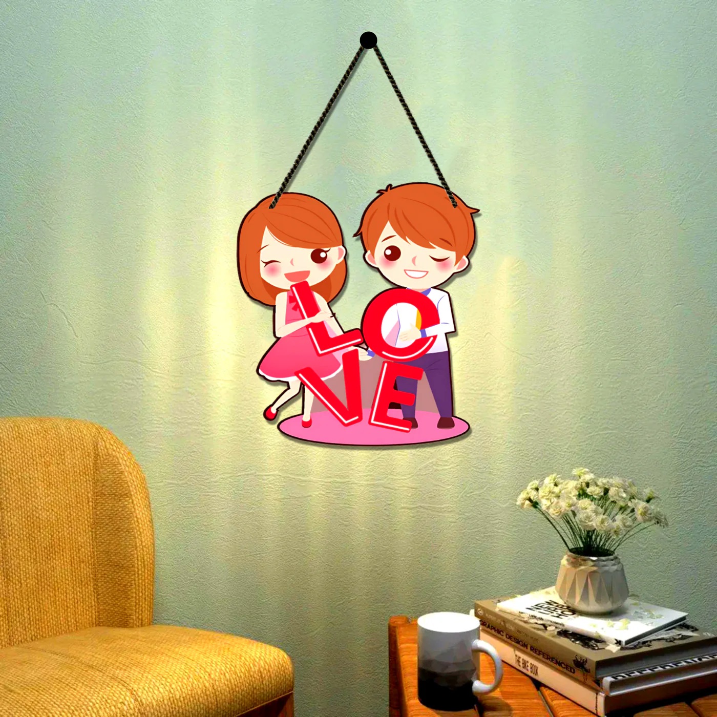 Love Wall Hanging for Home Decor Couple with love gifts 